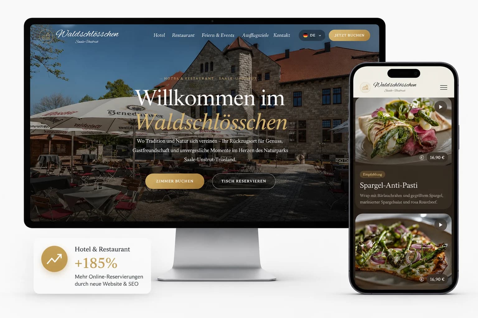 Waldschlösschen – digitale Lösung für Hotel & Restaurant